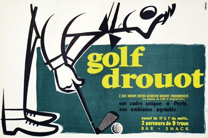 Golf DrouotHavas1 Poster Non-Entoilée / Vintage...