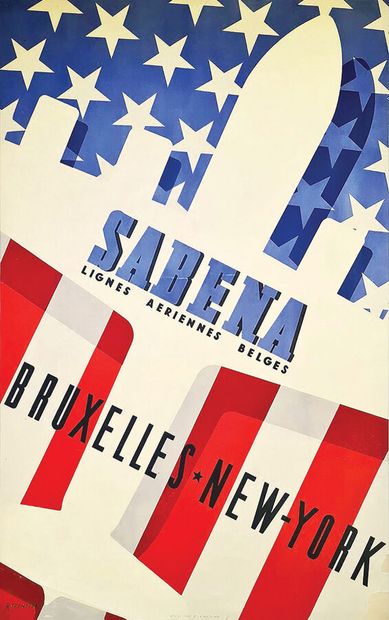 Bruxelles New York Sabena - lignes aériennes...