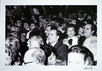 François Mitterrand au concert de Dalida...