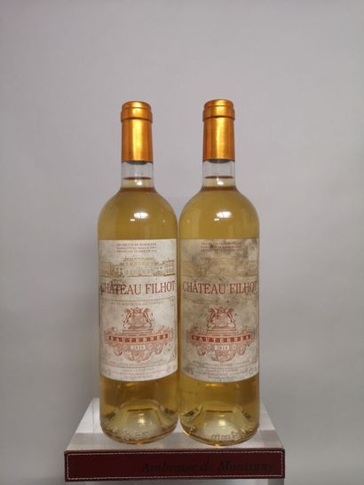 2 bouteilles Château FILHOT - 2e Cc Sauternes...