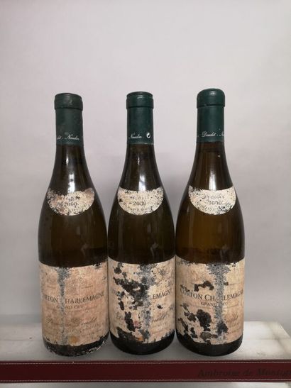 3 bouteilles CORTON CHARLEMAGNE Grand Cru...