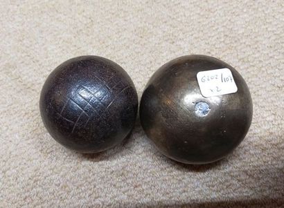 JEUX DE BOULE.

Deux boules métalliques ...