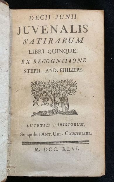 JUVENALIS SATIRARUM

1746

1 volume

1/2...