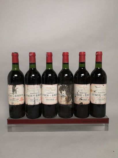 6 bouteilles Château LYNCH BAGES - 5e Gcc...