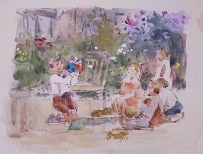 GILBERT Victor (1847-1935)

Les marionnettes

Aquarelle...
