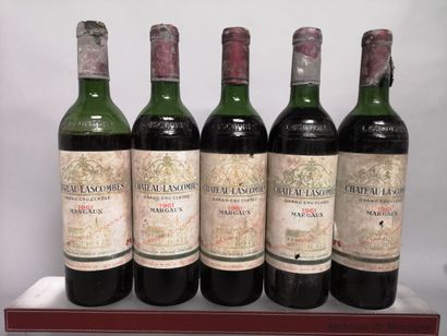 5 bouteilles Château LASCOMBES - 2e Gcc Margaux...