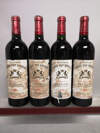 4 bouteilles Château GRAND PUY DUCASSE -...