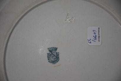 JEUX DE BOULE.

Plateau rond en faience de...