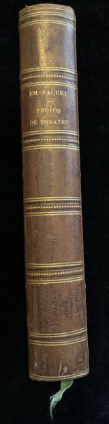 Emile FAGUET

Propos sur le théatre

1 volume

1/2...