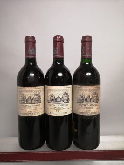 3 bouteilles Château CANTEMERLE - 5e Gcc...