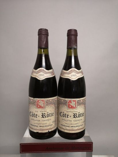 2 bouteilles CÔTE RÔTIE - Pierre BARGE 1995...