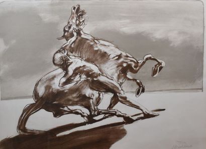 WEISBUSHClaude (1927-2014)

homme et cheval...