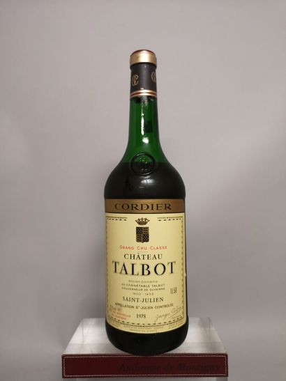 1 magnum Château TALBOT - 4e GCC Saint Julien...