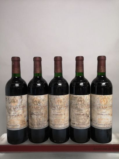 5 bouteilles Château LASCOMBES - 2e Gcc Margaux...