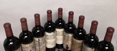 9 bouteilles Château La LOUVIERE - Pessac...