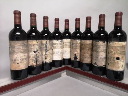 9 bouteilles Château La LOUVIERE - Pessac...