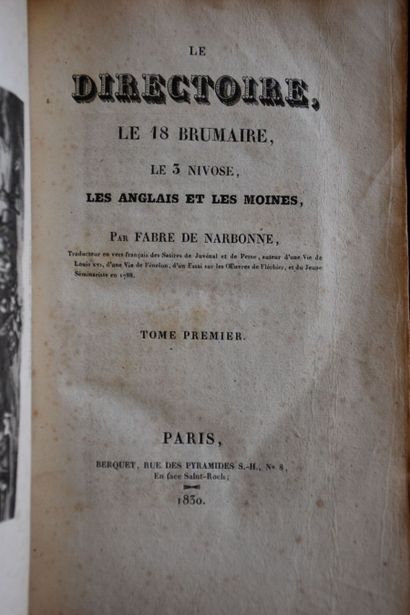 Un ensemble de livres reliés dont : 

- VOLTAIRE,...