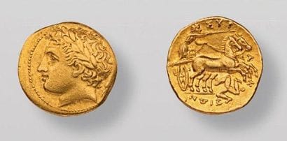 Règne d'AGATHOCLES et Démocratie. Drachme...