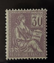 **Yv. N°115 France : Mouchon 30c violet (Rating...