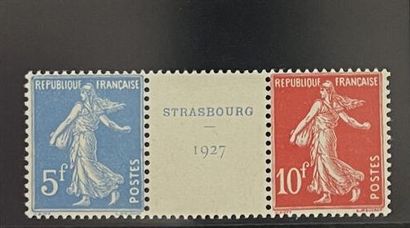 ** Yv. N°241/242 France: Strasbourg 1927,...