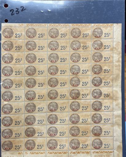 ** France folder : batch of sheets + fgts...