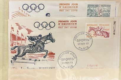 OYv. 960/965	France : 1er jours FDC, série...
