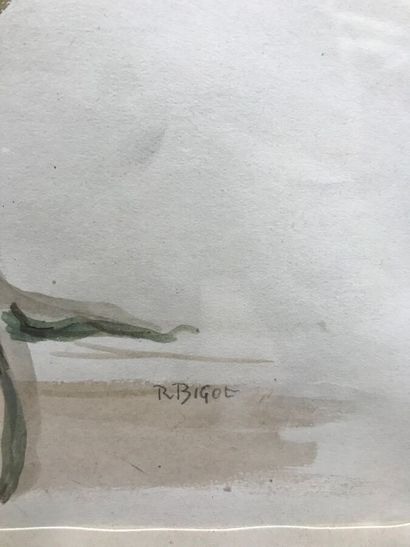 BIGOT Raymond (1872-1953)
Rooster
Watercolor...