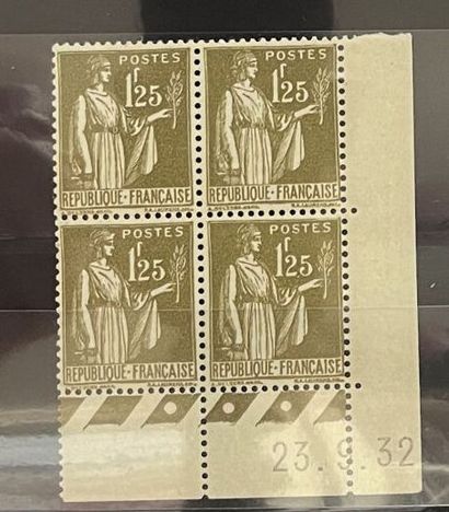 **Yv. N°287 France : Type Paix 1f25 olive...