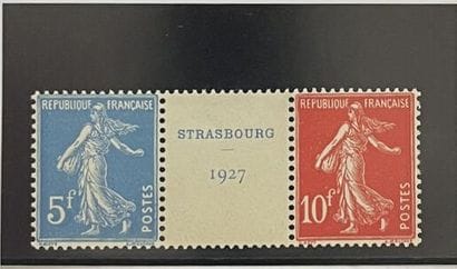 ** bYv. N°241/242 France: Strasbourg 1927,...