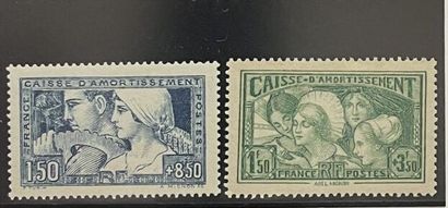 **Yv. N°252 + 269 France : Caisse d'amortissement...