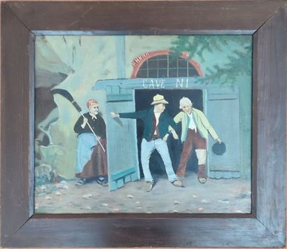 Lot of framed pieces representing still lifes...