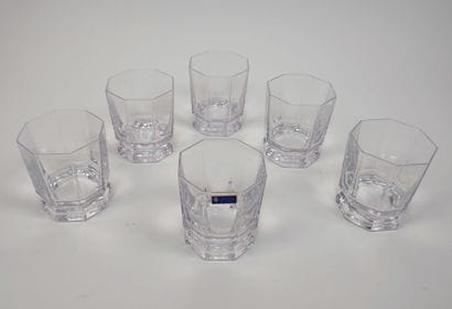 Set of six whisky glasses in Sèvres crystal
Mark...