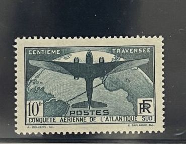 ** Yv. N°321 France : 10F Traversée de l'Atlantique...