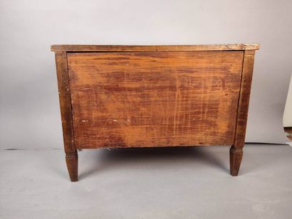 Chest of drawers in fruitwood with incised...