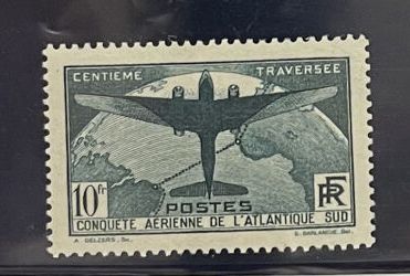 ** Yv. N°321 France : 10F Traversée de l'Atlantique...