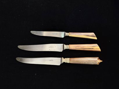 Twelve table and cheese knives
Horn handle
In...