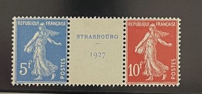 ** Yv. N°241/242 France: Strasbourg 1927,...