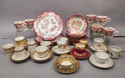 A part of service to coffee in fine earthenware...