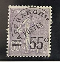 **Yv. Préo N°47**	France : 55c/60c violet,...