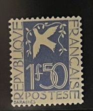**Yv.N°294 France : 1F50 Colombe (Cote :...