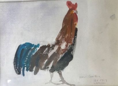 BIGOT Raymond (1872-1953)
Rooster
Watercolor...