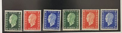 **Yv. N°701A/701F	France : Dulac 