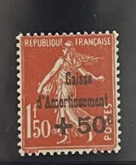 * Yv. N°277a France : 5ème série Caisse d'amortissement...