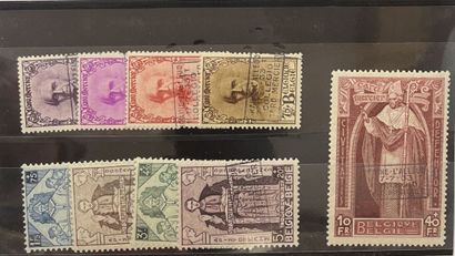 * Yv. N°374A/374K Belgium : 9 values Cardinal...