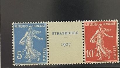 ** Yv. N°241/242 France: Strasbourg 1927,...