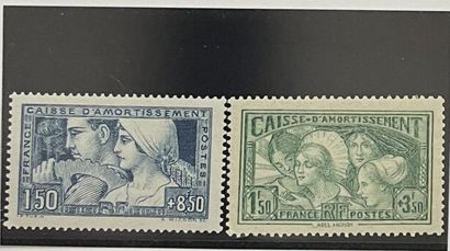 ** Yv. N°252 + 269 France : Caisse d'amortissement...