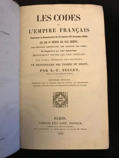 Lot of books on French law, including : 
-AUGIER...