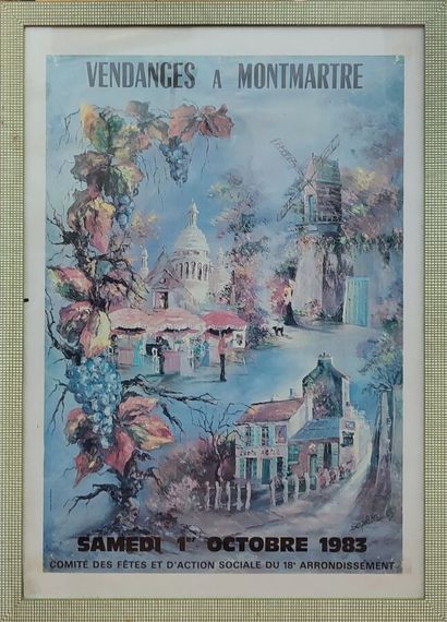 Lot of framed pieces representing still lifes...