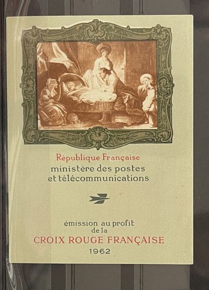 **Yv. N°2011A	France : Carnet brun-rouge...