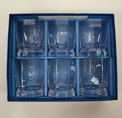 Set of six whisky glasses in Sèvres crystal
Mark...